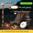 ASgrove 4-in-1 Solar Camping Waterproof String Lights