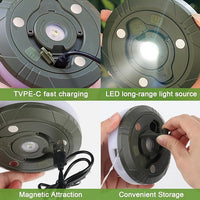 ASgrove 4-in-1 Solar Camping Waterproof String Lights