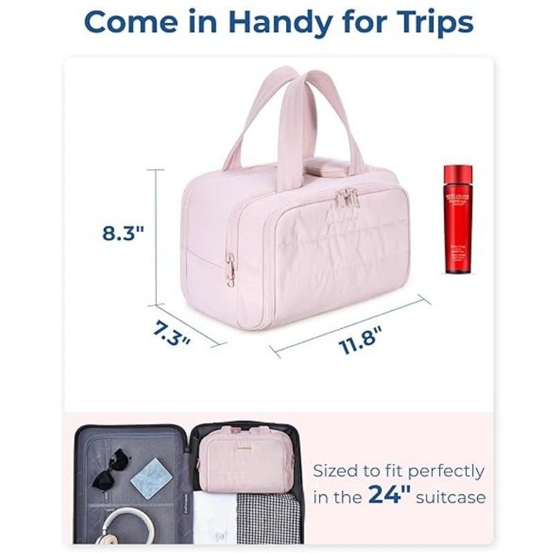 ASgrove Large Travel Waterproof Makeup Bag for Women