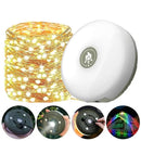 ASgrove 4-in-1 Solar Camping Waterproof String Lights