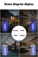 ASgrove 3-in-1 Outdoor Bug Zapper with LED Light – 4000V Electric Mosquito Killer Lamp for Outdoors