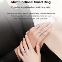 ASgrove Smart Fitness Ring 2025 – Ultra-Slim Gesture Control Health Tracker for Men & Women