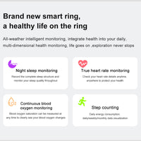 ASgrove Smart Fitness Ring 2025 – Ultra-Slim Gesture Control Health Tracker for Men & Women