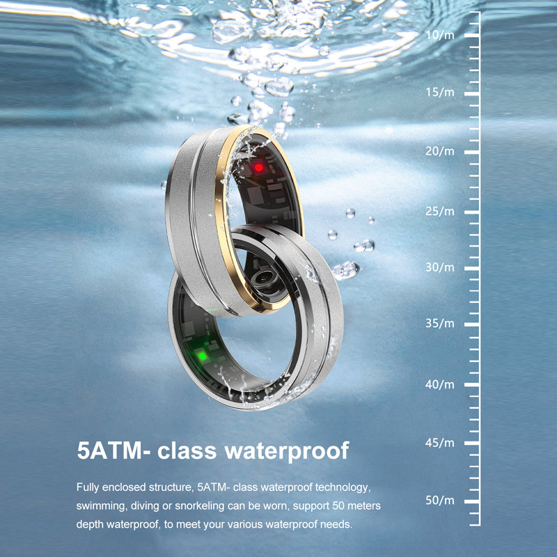 ASgrove Smart Fitness Ring 2025 – Ultra-Slim Gesture Control Health Tracker for Men & Women