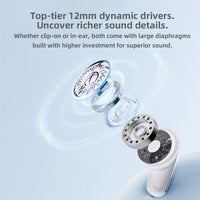 ASgrove Dual-Style Couple Bluetooth Earbuds