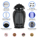 ASgrove 3-in-1 Outdoor Bug Zapper with LED Light – 4000V Electric Mosquito Killer Lamp for Outdoors